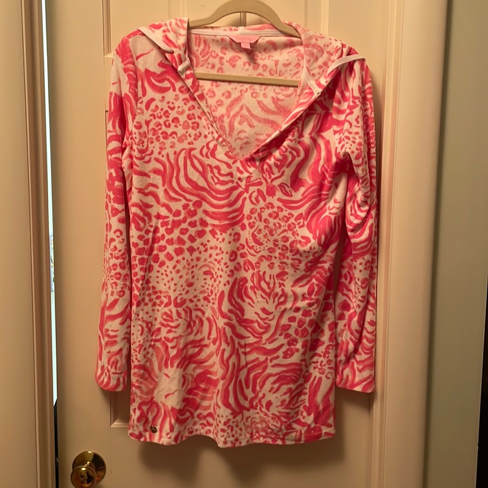 Lilly Pulitzer terry cloth coverup